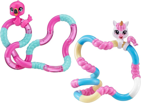 TANGLE Jr. Pets(2-Pack) - UBA The Unicorn and Linky The Flamingo -