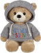 Ganz 9 Get Well Teddy Bear, Stuffed Animal with Gray Hoodie for Comfort and Love.