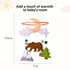 Pack Woodland Baby Mobile, Woodland Mobile for Crib, Bear Crib Mobile for Boys, Nursery Mobile for Bassinet, and Play