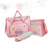 Set MERRYHAPY Diaper Bag Portable Changing Pad Nursing Bag Tote Bottle Holder Large Capacity Car Pattern