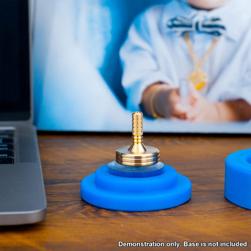 Settles DST-827 DjuiinoStar Premium Brass Spinning Top: Deeply Engraved Long Grip, Long Spin Time, Down Quickly