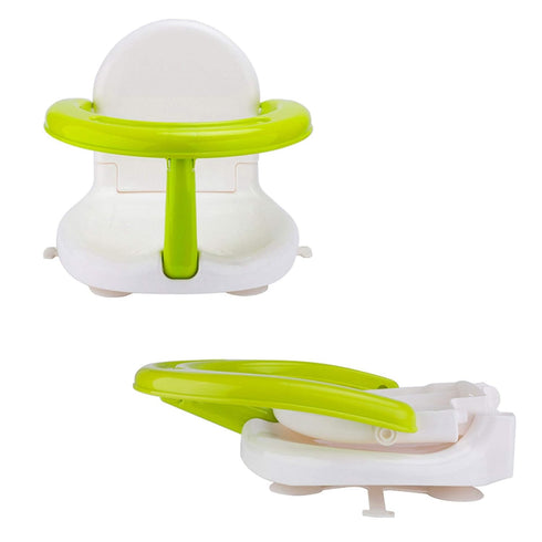 Lucakuins 6-18 Foldable Non Slip Bath Seat - Baby Bathtub Chair for Sitting Up, Wrap-Around Seat with Suction Cups
