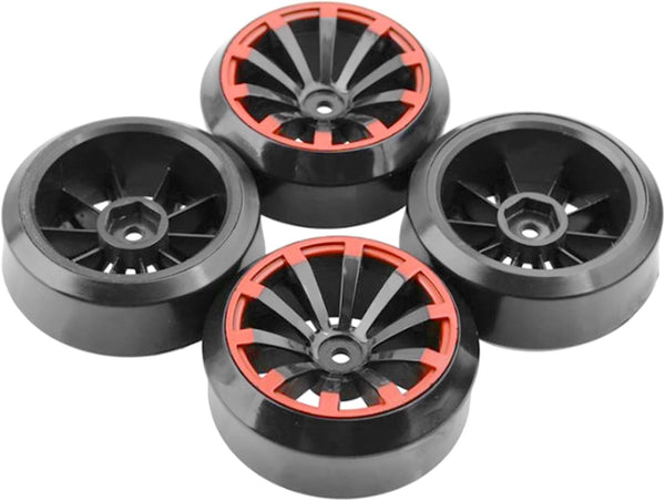 4Pack Vgoohobby RC Drift Wheels and Tires Set, Compatible with Traxxas HSP Tamiya Kyosho 1/10 RC Car
