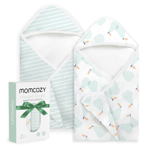 Momcozy Baby Towel with Hooded - Ultra Soft & Absorbent Large Bath