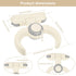 Muyoka Baby Shower Stand with Suction Cup, Adjustable Baby Shower Standing Support, Foldable Babys Bath Stand