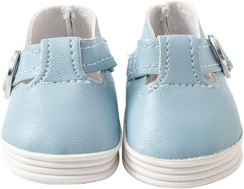 8 Pairs Doll Shoes for 14.5 Inch American Doll, Wellie Wishers Including Boots, Sandals, Sneakers, Leather Shoes