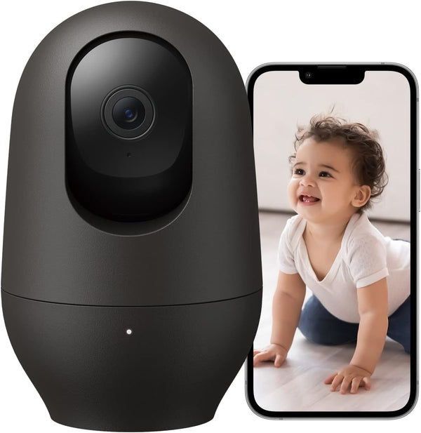 nooie 2K Baby Monitor, Baby Camera Monitor with Phone App, WiFi Indoor Camera