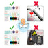 Kids Bath Thermometer 2 Pack, Waterproof Liquid Crystal Material, No Mercury/Glass, Easy to Use, Accurate Data
