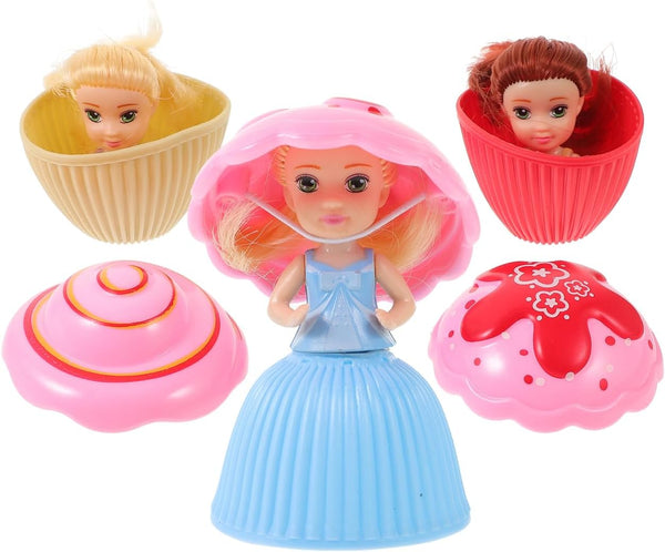 3pcs Cupcake Princess Doll Magic Toys for Baby Girls in Random Color