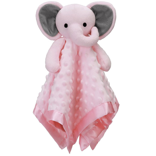 Pro Goleem Baby Girl Gifts Elephant Security Blanket with Stuffed Animal Snuggle