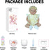 DollsGirl18 Inch 3+ SCOM Reborn Realistic Baby Lifelike Realistic DollsSilicone Cute Soft Body Doll Real Life Doll Gift