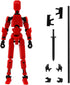 MerryXD T13 3D Action Figure,Assembly Completed Dummy Nova Titan Lucky 13 Action