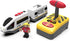 Battery Operated Wooden Train Set Accessories, Remote Control Locomotive Train Vehicles for Wood Tracks, Fits All Major