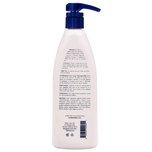 2-in-1 Noodle & Boo Newborn Baby Shampoo and Body Wash, Tear-Free, Hypoallergenic, Baby Bath Essentials, Moisturizing