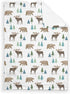 SqtmuHLuo 60x80inch Baby Blanket Boys Girls Moose Bear Deer Baby Nursery Bed Blanket Soft Flannel Swaddles Toddler