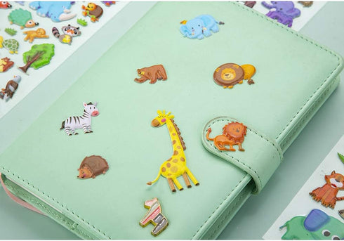 3D Puffy Stickers for Kids, Reusable Foam Stickers for Toddler Scrapbooking, Jurassic Era Dinosaurs
