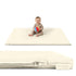 Vegan Leather Baby Play Mat, 48x48 Thicken Foam Play Mat for Infants