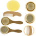 Set YARNOW Hair Brush and Comb Silicone Bath Scrubber for Newborns Soft Wool Brush for Delicate Scalp Care Shower Gift