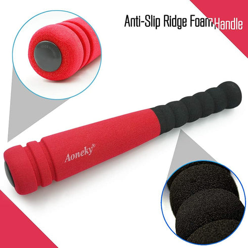 Aoneky Mini Foam Baseball Bat and Ball, 11.8 Inch for Toddler