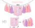 BASCT 1st Butterfly Birthday High Chair Banner - Fairy Pink and Purple Tassel, Spring Decoration for Girls (Highchair