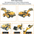 Mini Excavator Toys for Boys, Bulldozer Loader Vehicle for Kids, Sturdy Metal Construction Cars for Indoor/Outdoor Play
