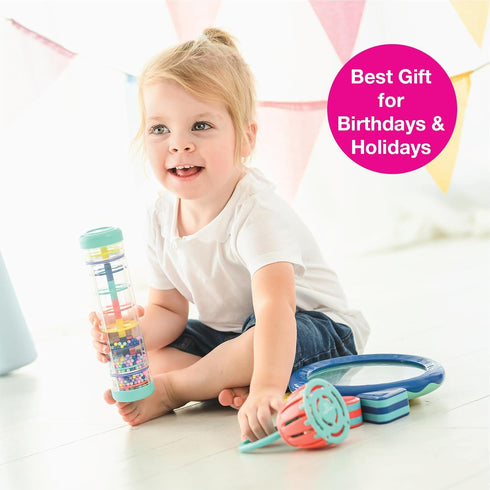 Set Set 1-3 Edushape First Birthday Gift - Baby Musical Instruments & Toddler Music - Music Toys Baby Gift Includes