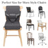 Toddler Booster Seat for Dining Table, Non-Slip Kitchen Chair Booster Seat with Backrest and Adjustable Straps