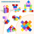 8 1.65 Inch 1 2 3 (16PCS) Large Magnetic Building Blocks in Colors, Magnet Cubes for Sensory Education, STEM Learning
