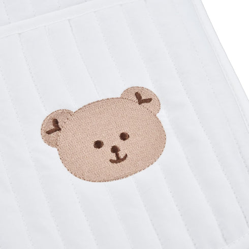 Multi Pocket Cotton Crib Organizer - Little Bear Large