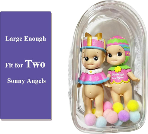 Clear Doll Display Bag - Keychain Portable Hanging Figure Storage, Dustproof Collectibles Display Case
