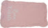 set Personalized Baby Girl Pink Ruffle Bib and Burp Cloth with First and Middle Name in Script Font