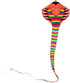 Besra Large Cobra Snake Kite, 52ft Colorful Rattlesnake Kite with Long Tails for Outdoor Fun