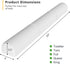 YENING 63" Extra Long Foam Bed Bumpers for Toddlers, Baby Guard Rail for Twin Full Queen King Size Bed, 1-Pack
