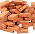 200 Pcs Miniature Bricks, 1/16 Mini Red Brick Stone, Premium Clay Bricks for Dollhouse Decoration and Handmade Craft