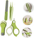 Set Trimmer Nail Clipper Fingernail Clippers with Nail Manicure Kit Portable Travel Grooming for Newborns and Green