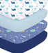 Little Grape Land Crib Sheets Baby Toddler Sheets 4 Pack Fitted for
