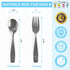 CHILLOUT LIFE Stainless Steel Kids Silverware Set | 6 Pieces Safe Flatware for Children
