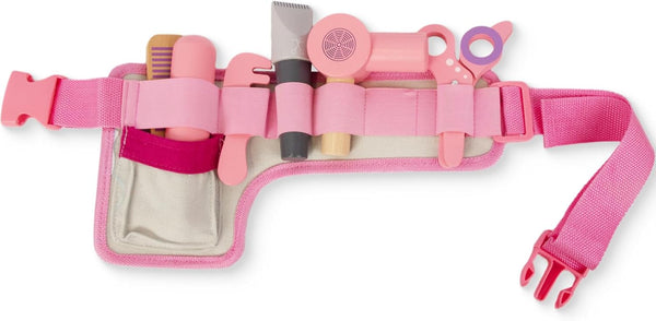 Wooden Hair Salon Toys for Girls, Pretend Play Beauty Salon Set with