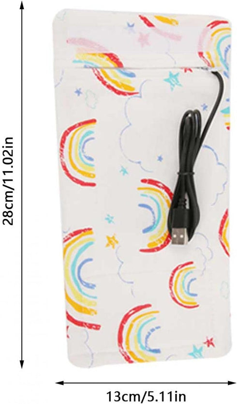 GOTOTOP Bottle Warmer Bag, Bottle Warmer Case Milk Warmer, Portable Cooler Bag with USB Charging Port for Baby