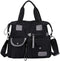 MINTEGRA Nylon Tote Bag for Women Multi Pocket Shoulder Bag Waterproof Diaper