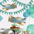 TUEPULL 32" Blue Fighter Jet Airplane Ballons Cartoon Flying Party Birthday Foil Ballon Decor Aircraft Kids Toy
