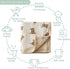 2 47"x 47" Little Jump Layers Muslin Cotton Baby Blankets - Teddy Bear Toddler Quilt Crib Blanket - Gender Neutral Crib