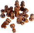 Wooden Chess Set - Folding Board, 12 Inches Handmade Portable Travel Chess Game for Kids and Adults
