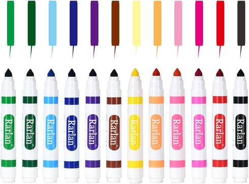 Rarlan Classpack, 12 Colors,12 144 Count Washable Markers Bulk, Markers for Kids, Boxes