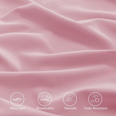 NookZuzu 3 Set,Pink Set 3-Piece Set Set Piece Toddler Sheet Basics Bed Sheet for Toddler,Microfiber Sheet Soft
