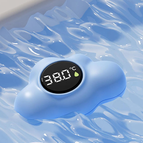 Generic Bath Temperature Meter | Waterproof Accurate Sensor - Cloud Shape Floating Digital Tub Temperature Meter