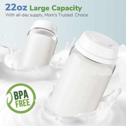 22oz 24+ 2pcs Portable Breast Milk Cooler Bottle-Milk Cooler for Outdoor Travel, Keeps Fresh Cooling