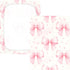 CZXW 52" 28" Bows Light Pink Crib Sheets Fitted x Natural Cotton Soft & Breathable for Baby Crib Mattress