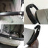 Baby Stroller Armrest Protective Cover, 2 Pcs Zipped Leather Handle Covers for Pushchair (Black)