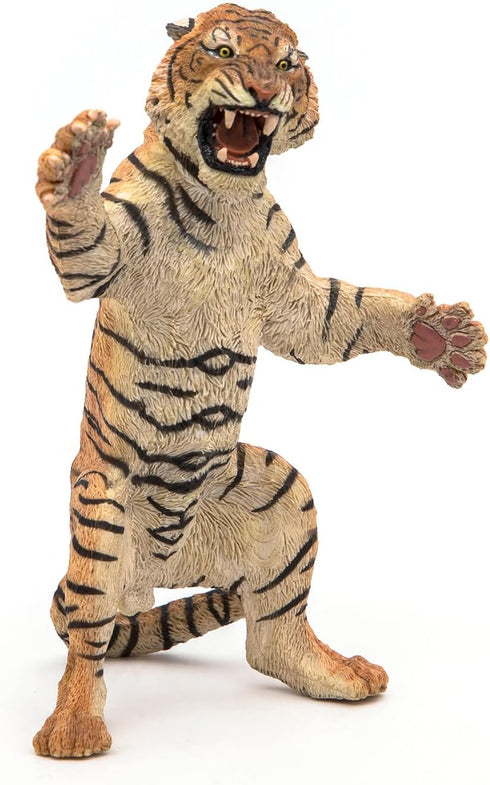 Papo Sumatran Tiger Figurine, Wild Animal Toy for Kids Age 3+, Hand-Painted, 10.5 x 9.5 x 12.5 cm